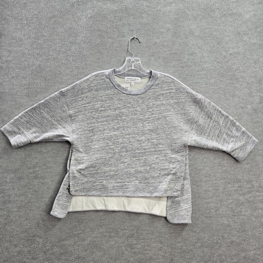 Athleta x Derek Lam‎ 10C Women Sweatshirt Small Gray Terry City Cropped